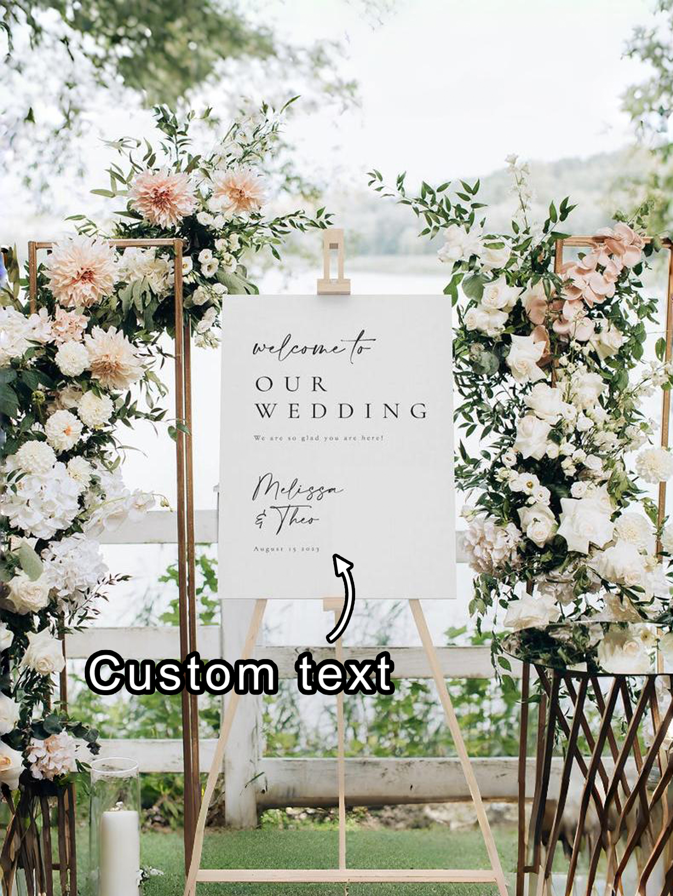 Custom PVC Wedding Welcome Sign